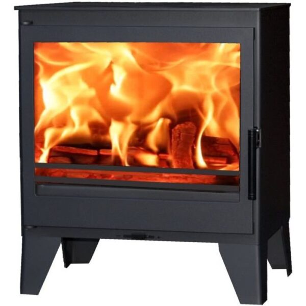 Panadero Perle 7,1 Kw Poêle à bois en acier – Flamme verte 5 étoiles – Rendement : 81,1 % – Buches 50 cm